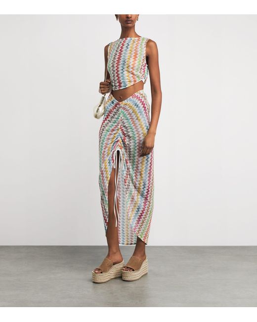 Missoni Multicolor Zigzag Crop Top