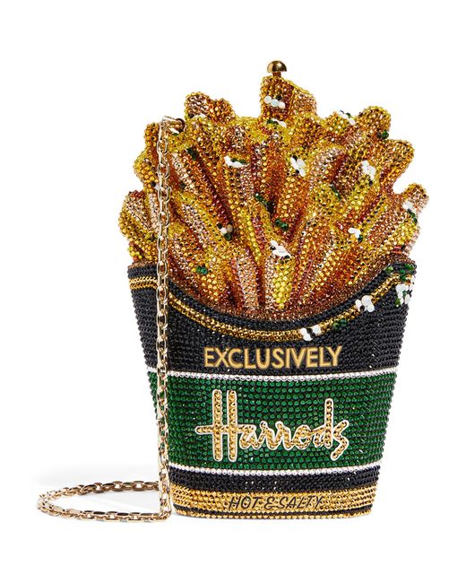 Judith Leiber Green X Harrods Exclusive French Fries Clutch Bag
