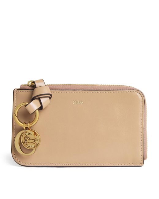 Chloé Natural Small Calfskin Alphabet Coin Purse