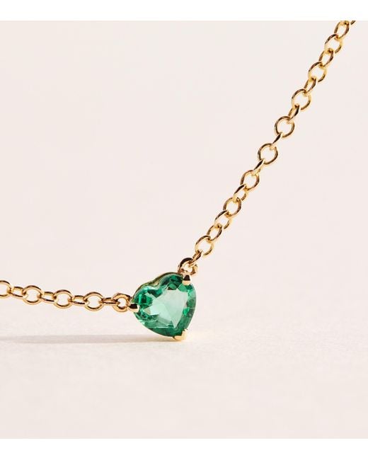 SHAY Natural And Emerald Ankle Bracelet