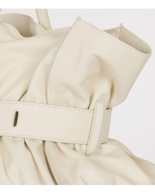 Balmain White Large Leather Anthem Shoulder Bag