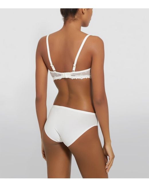 Chantelle White Champs Elysees Balconette Bra