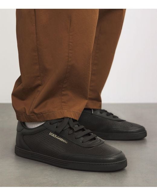 Dolce Gabbana Saint Tropez Sneakers in Black for Men Lyst Canada