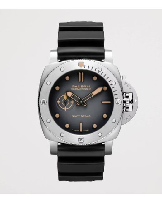 Panerai Metallic Stainless Steel Submersible Seals Watch for men