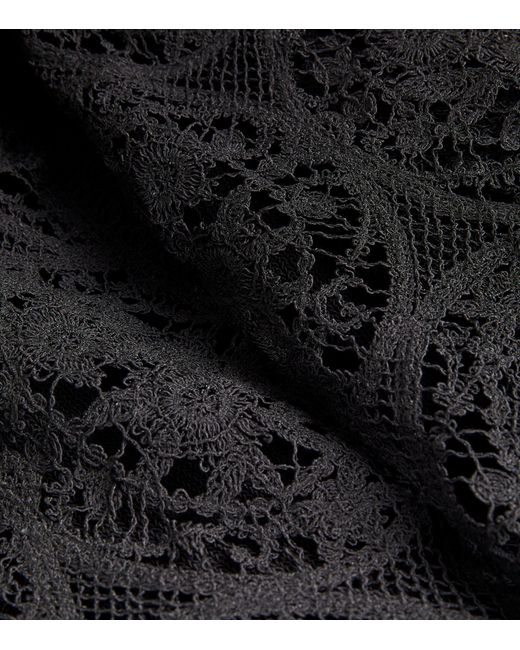 Marina Rinaldi Black Knitted Lace Cardigan