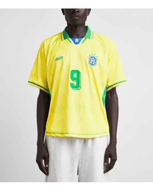 About Blank Yellow Monogram Football Jersey T-Shirt for men