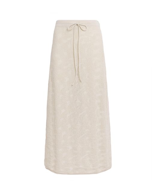 Lauren Manoogian White Pima Cotton Terra Midi Skirt