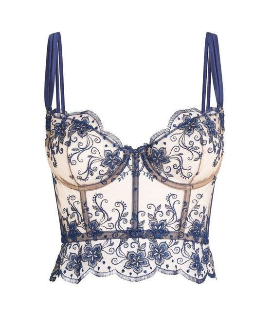 I.D Sarrieri Blue Sunset Half-Cup Bustier Bra