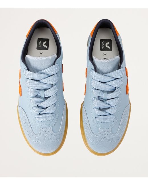 Veja Blue Suede Volley Sneakers