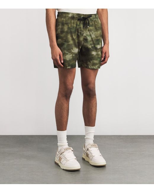 Amiri Green Camouflage Swim Shorts for men
