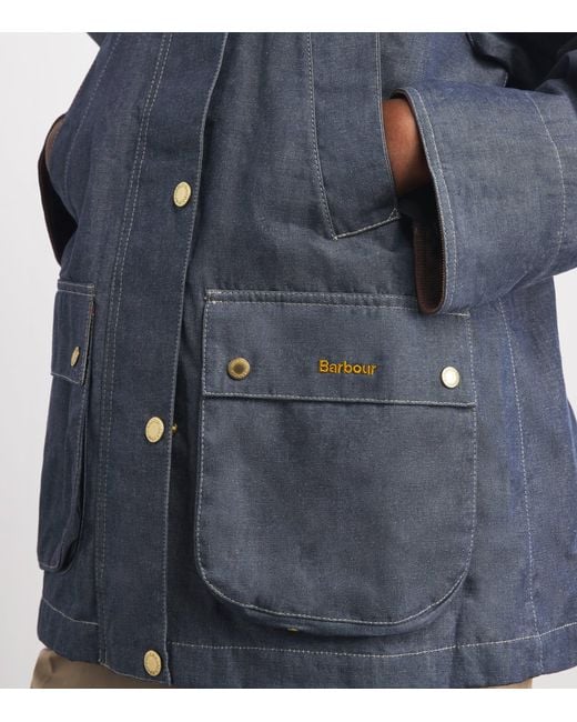 Barbour Blue Denim Asker Jacket