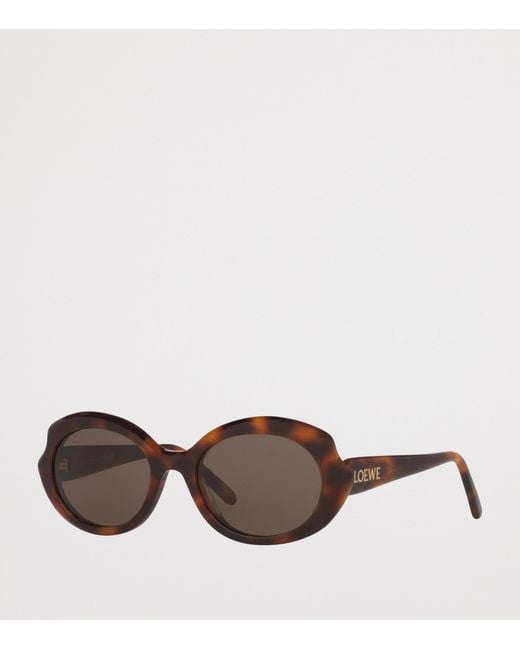 Loewe Brown Mini Oval Sunglasses