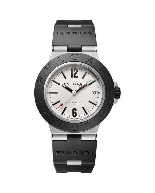 BVLGARI Aluminium Titanium Watch 40mm in Grey for Men Lyst UK