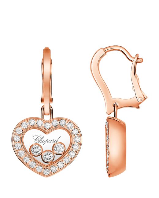 Chopard Multicolor And Diamond Happy Diamonds Earrings