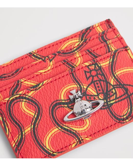 Vivienne Westwood Red Wiggle Print Card Holder