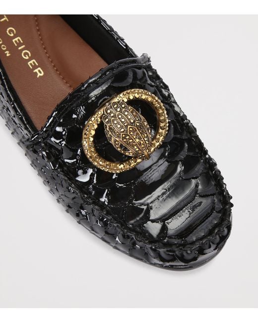 Kurt Geiger Black Leather Chelsea Loafers