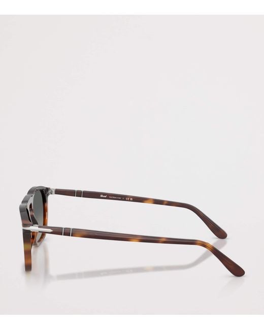 Persol Gray Tortoiseshell Gae Square Sunglasses