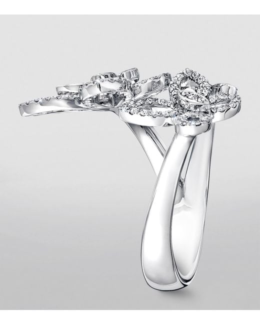 Graff White And Diamond Butterfly Ring