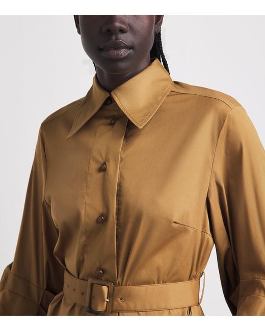 Palmer//Harding Natural Cotton-Blend Intention Maxi Shirt Dress