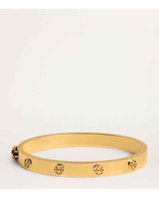 Tory Burch Natural Miller Stud Hinge Bangle
