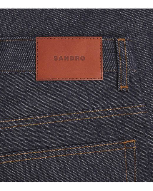 Sandro Blue Straight Jeans for men