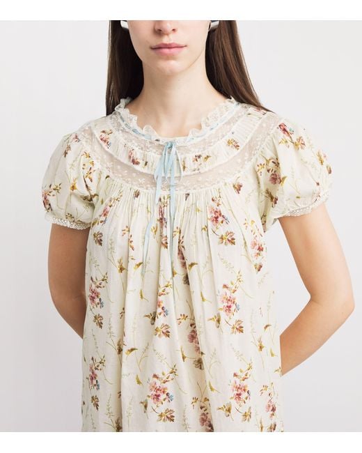 Doen White Organic Cotton Daphne Mini Dress