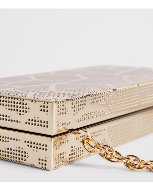 Rodo Natural Mosaic Rectangle Clutch Bag