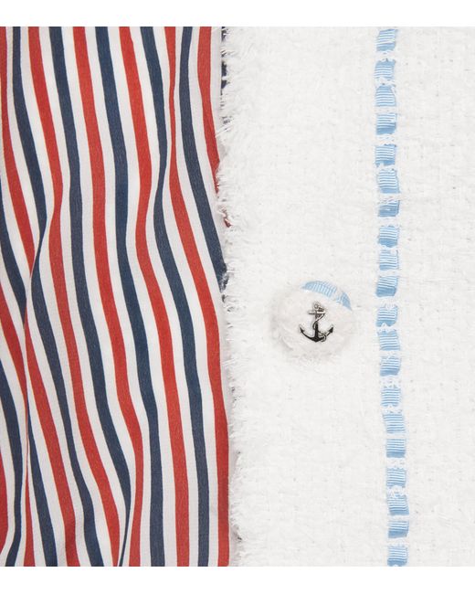 Thom Browne White Tweed Blazer