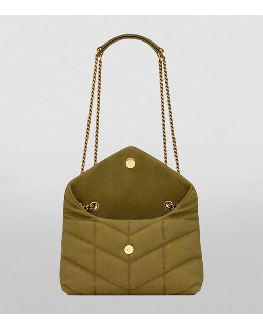 Saint Laurent Green Toy Puffer Shoulder Bag