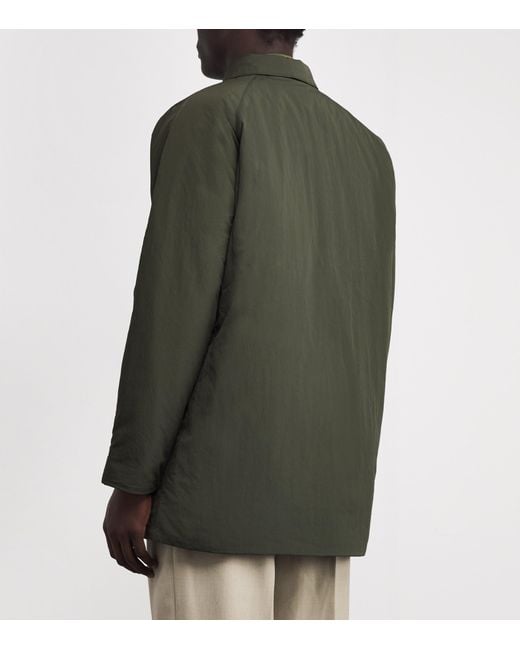 Barbour Green Wadded Lorden Showerproof Jacket for men