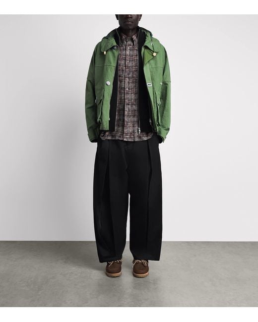 Picante Gray Cotton Bleached Check Rocco Shirt for men