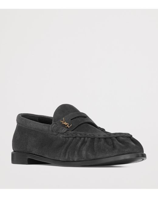 Saint Laurent Black Suede Le Loafers for men