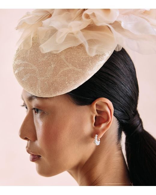 Victoria Grant Natural Sinamay Straw Kiss Fascinator