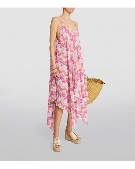 Missoni Pink Zigzag Beach Midi Dress