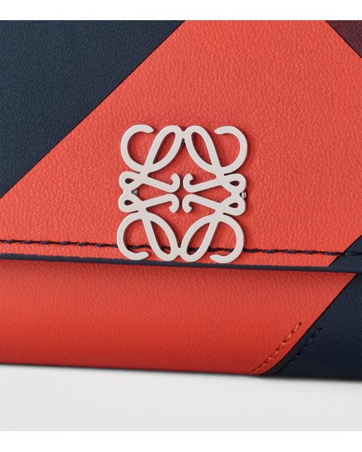 Loewe Blue Small Leather Anagram Wallet