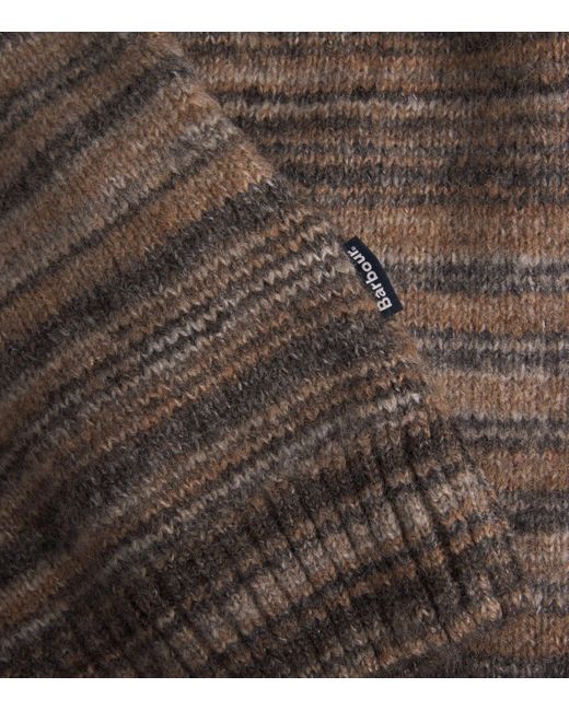 Barbour Brown Wool-Blend Pately Sweater for men