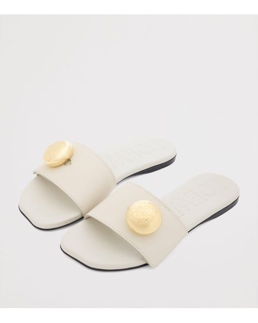 Loewe White Pebble Slides