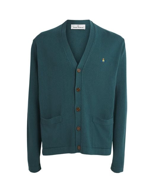 Vivienne Westwood Green Wool-Cashmere Alex Cardigan for men