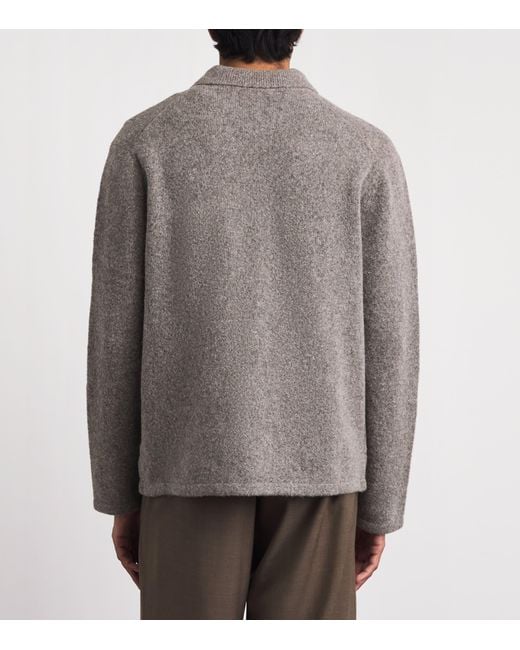 NN07 Gray Wool-Blend Jonas Cardigan for men
