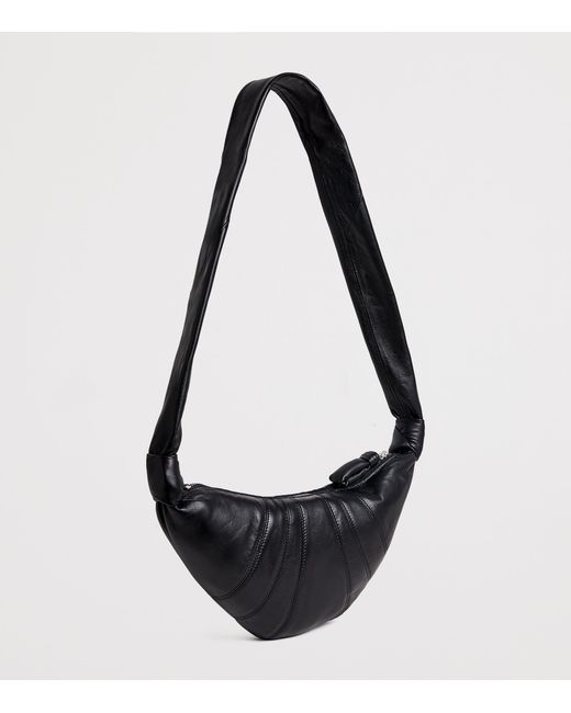 Lemaire Black Small Nappa Leather Croissant Cross-Body Bag