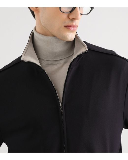 Dolce & Gabbana Black Zip-Up Sweatshirt for men