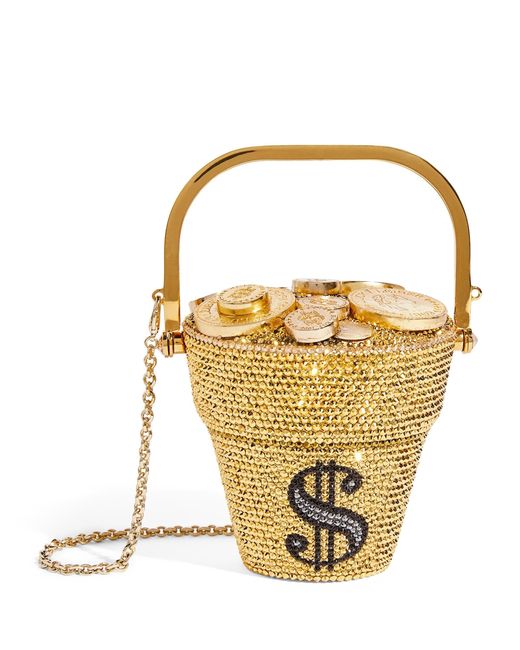 Judith Leiber Metallic Crystal Embellished Khloé's Pot Of Gold Clutch Bag