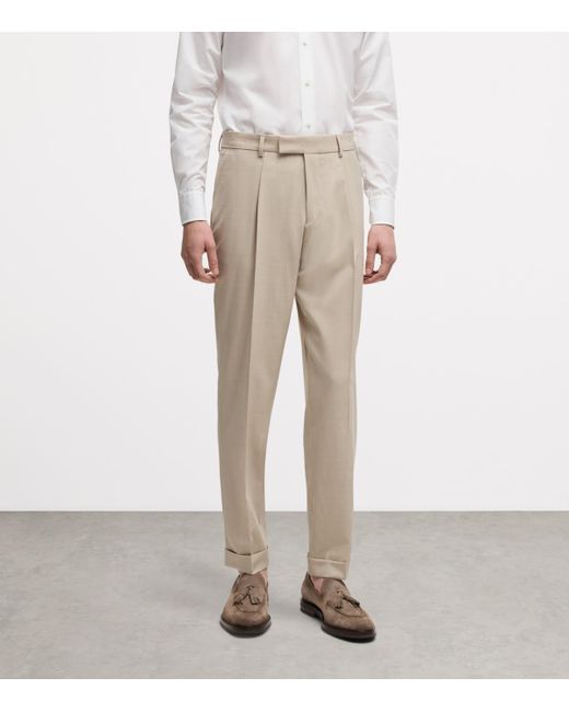 Boss Natural Virgin Wool-Silk 2-Piece Suit for men