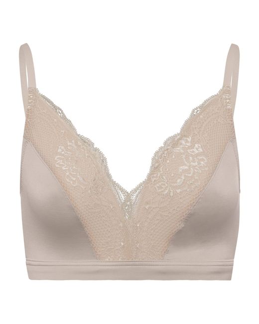 Hanro Lace Lovis Soft Cup Bra in Ivory (Natural) | Lyst