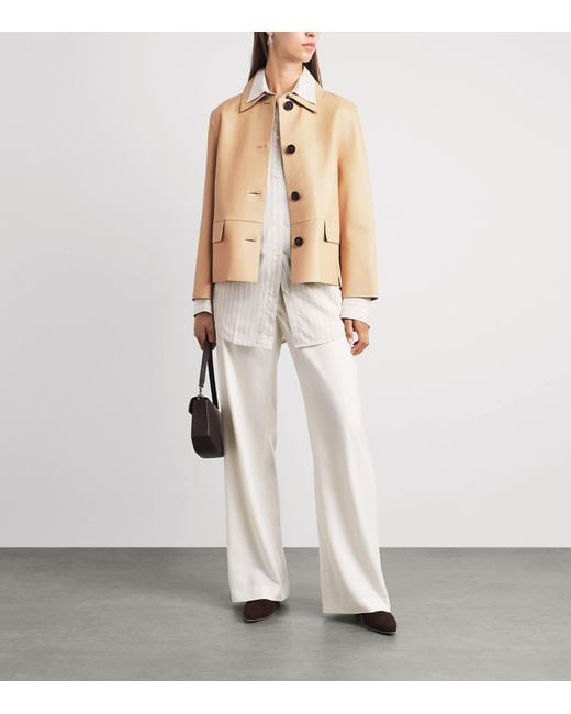 Totême Natural Bonded-Leather Jacket