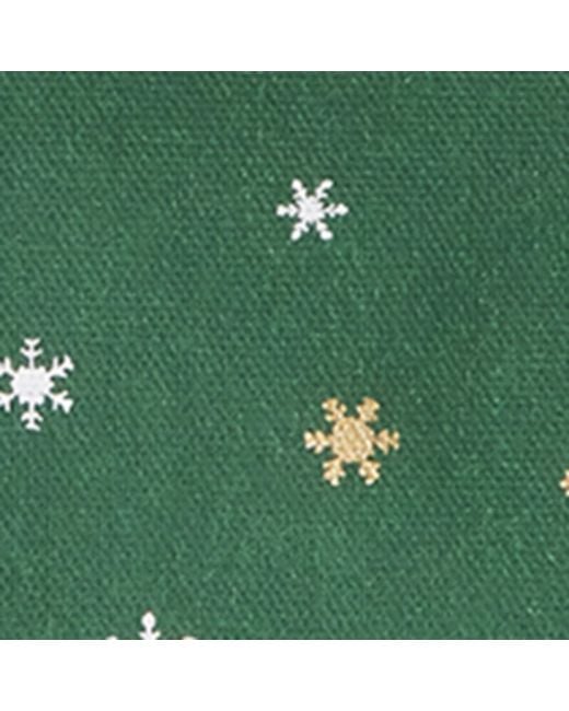 Harrods Green Small Christmas Bear Tote Bag