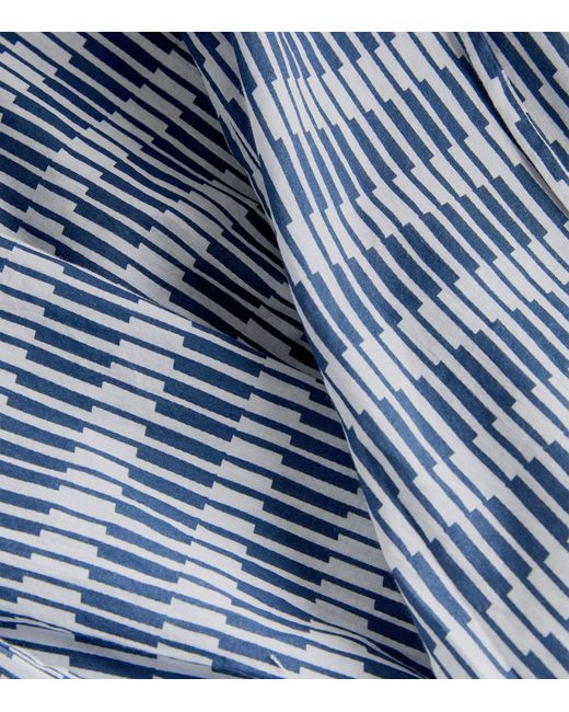 Skin Blue Cotton Striped Banks Trousers