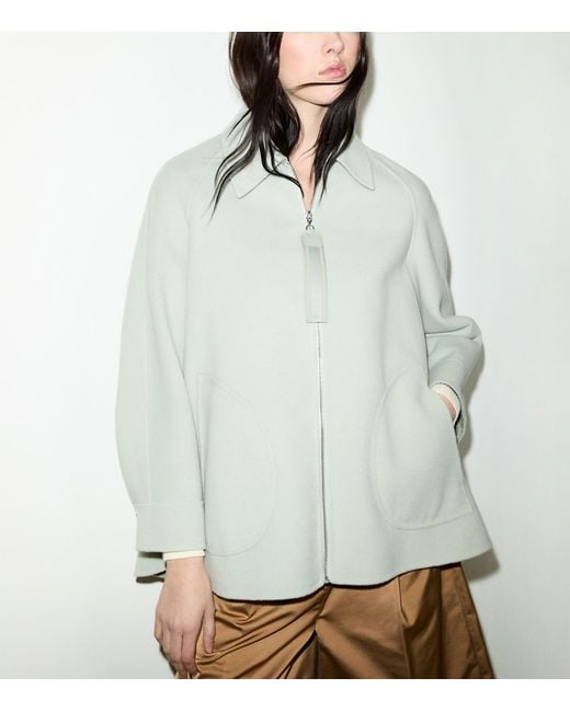MAX&Co. Gray Virgin Wool A-Line Coat
