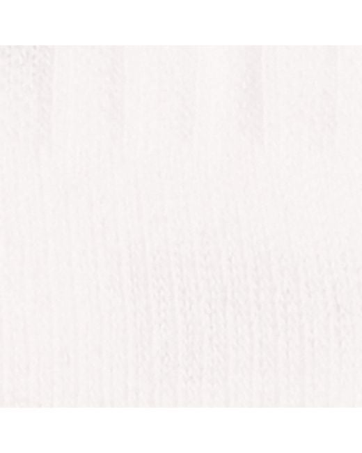 On Shoes White Cott-Blend Logo High Socks for men