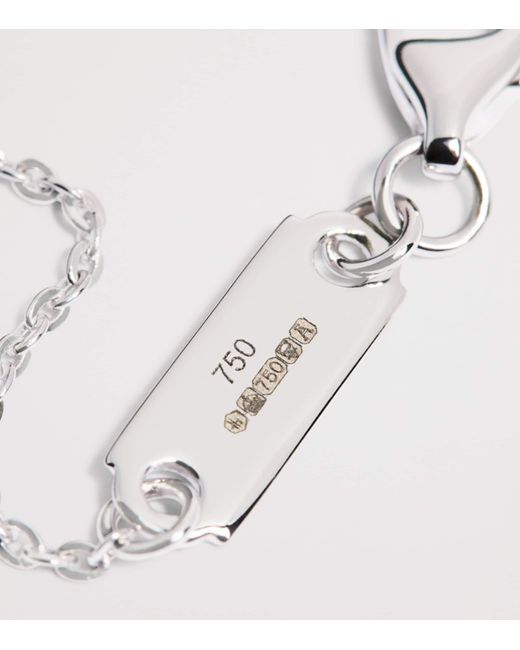 Harrods Metallic And Diamond Pendant Necklace